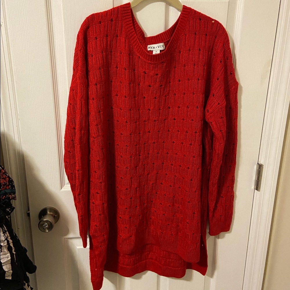 Ava & Viv Plus Size Tunic Sweater